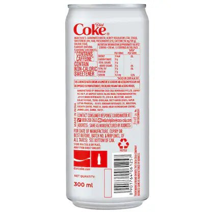DIET COKE CAN, 300ML - SuperMarcheStore