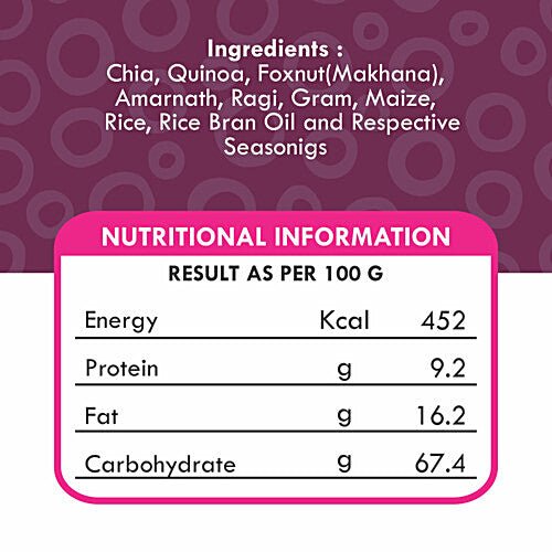 DIET FILS CHIA & QUINOA HIMALAYAN SALT N PEPPER ROASTED MILLET 125 GM - SuperMarcheStore