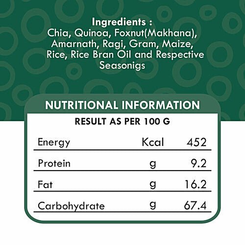 DIET FILS CHIA & QUINOA LEMON N MINT ROASTED MILLET 125 GM - SuperMarcheStore