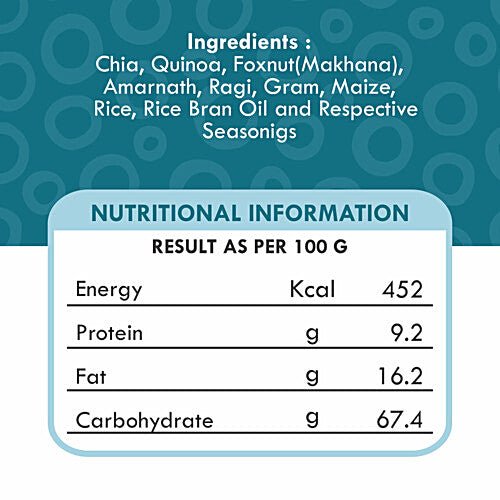 DIET FILS CHIA & QUINOA MINT ROASTED MILLET MULTIGRAIN 125 GM - SuperMarcheStore