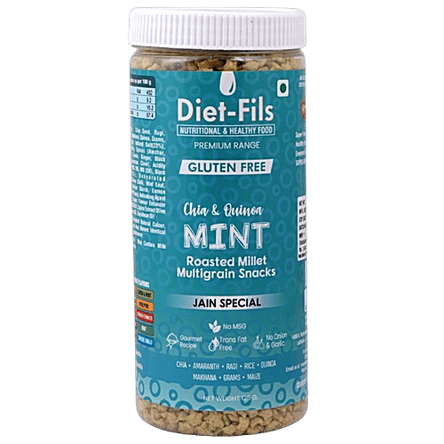 DIET FILS CHIA & QUINOA MINT ROASTED MILLET MULTIGRAIN 125 GM - SuperMarcheStore