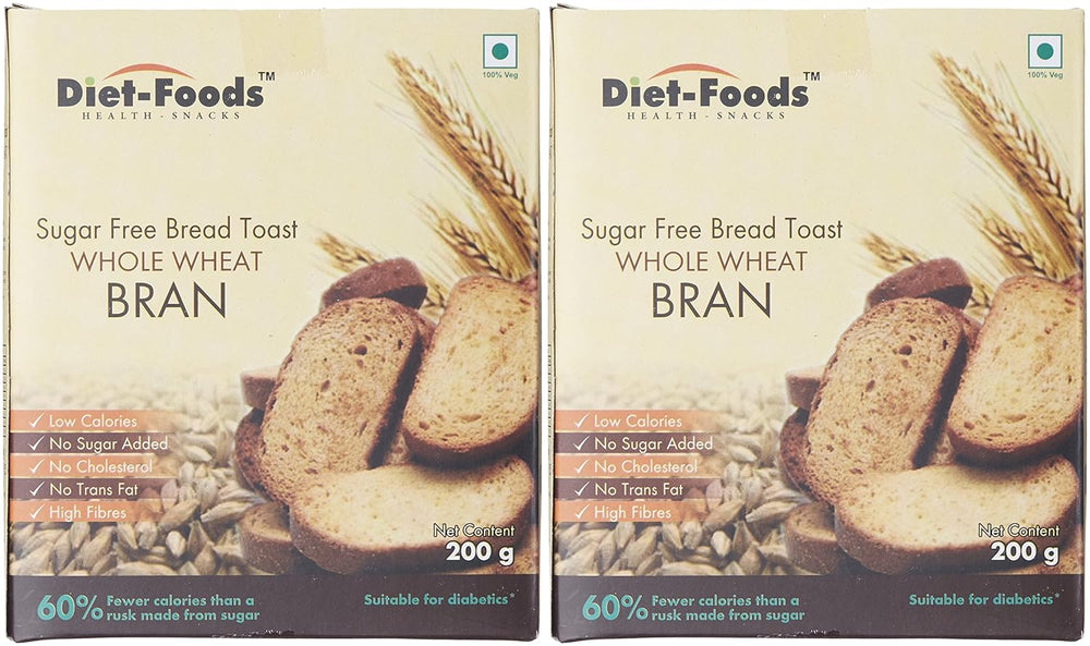 DIET FOODS SUGAR FREE BREAD TOAST 200 G - SuperMarcheStore