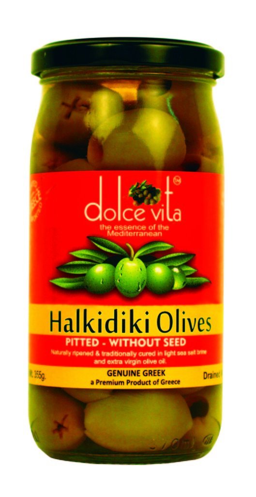 DOLCEVITA HALKIDIKI PITTED OLIVES 200 GM - SuperMarcheStore