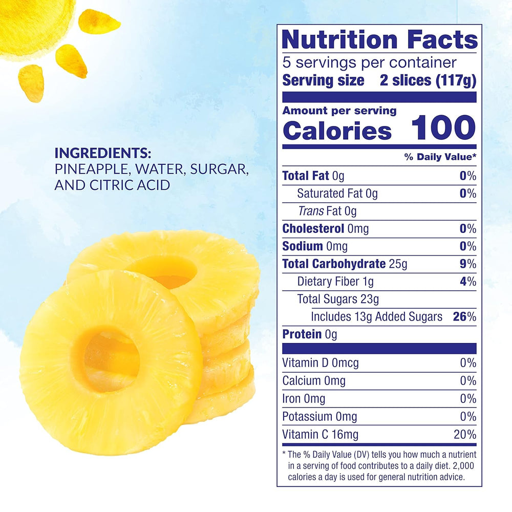 DOLE PINEAPPLE SLICES IN HEAVY SYRUP 836 GM - SuperMarcheStore