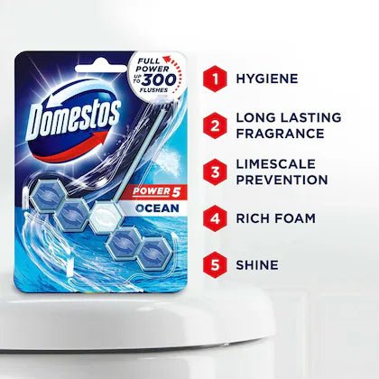 DOMETOS POWER 5 CHLORINE TOILET 55 GMS - SuperMarcheStore