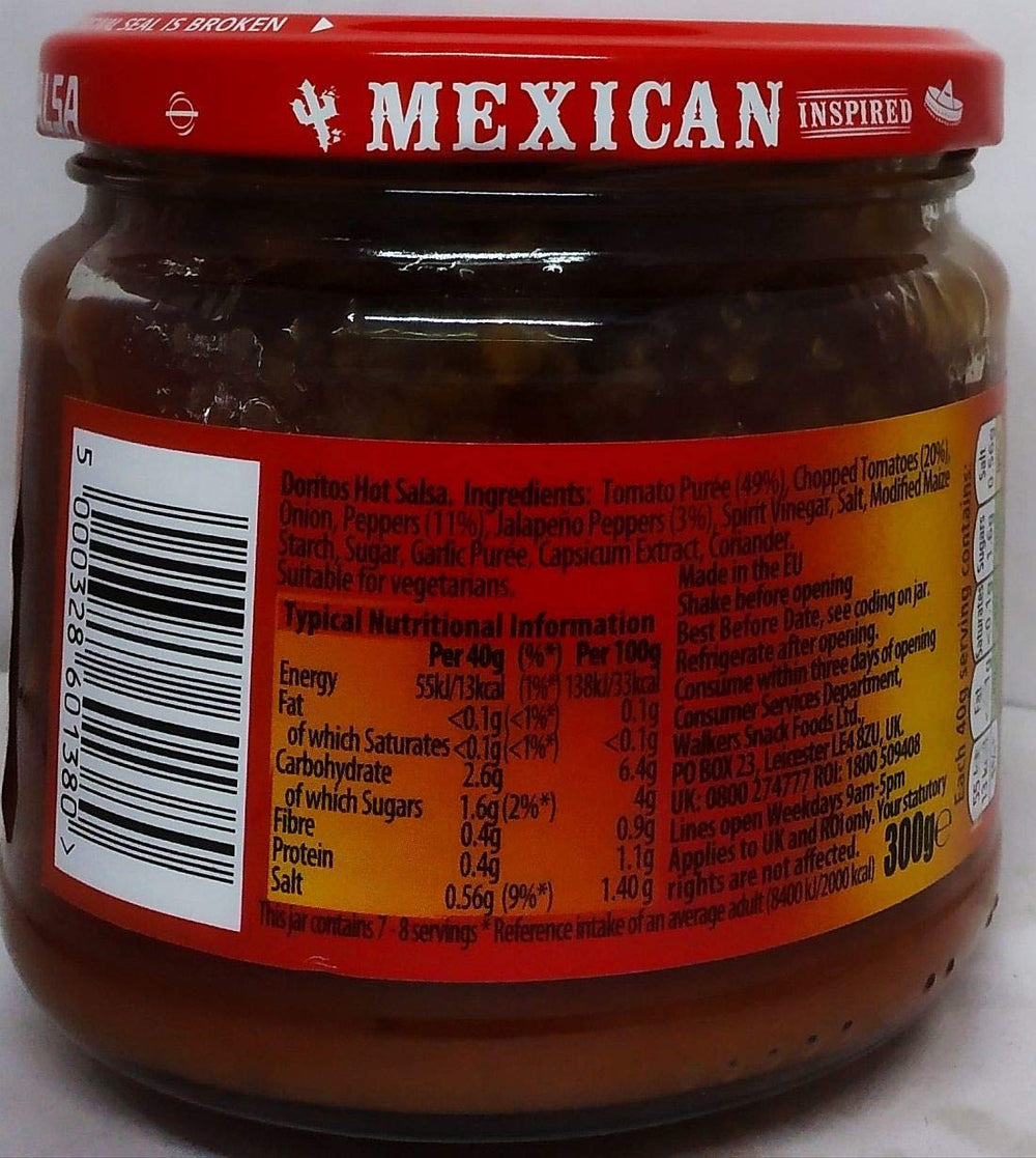 DORITOS HOT SALSA DIPS 6X300GR - SuperMarcheStore