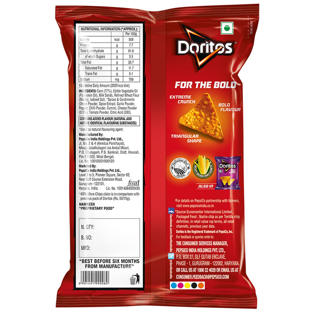 DORITOS NACHO CHEESE 91 GM - SuperMarcheStore