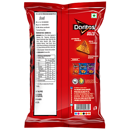 DORITOS SIZZLIN HOT NACHO 78 GM - SuperMarcheStore