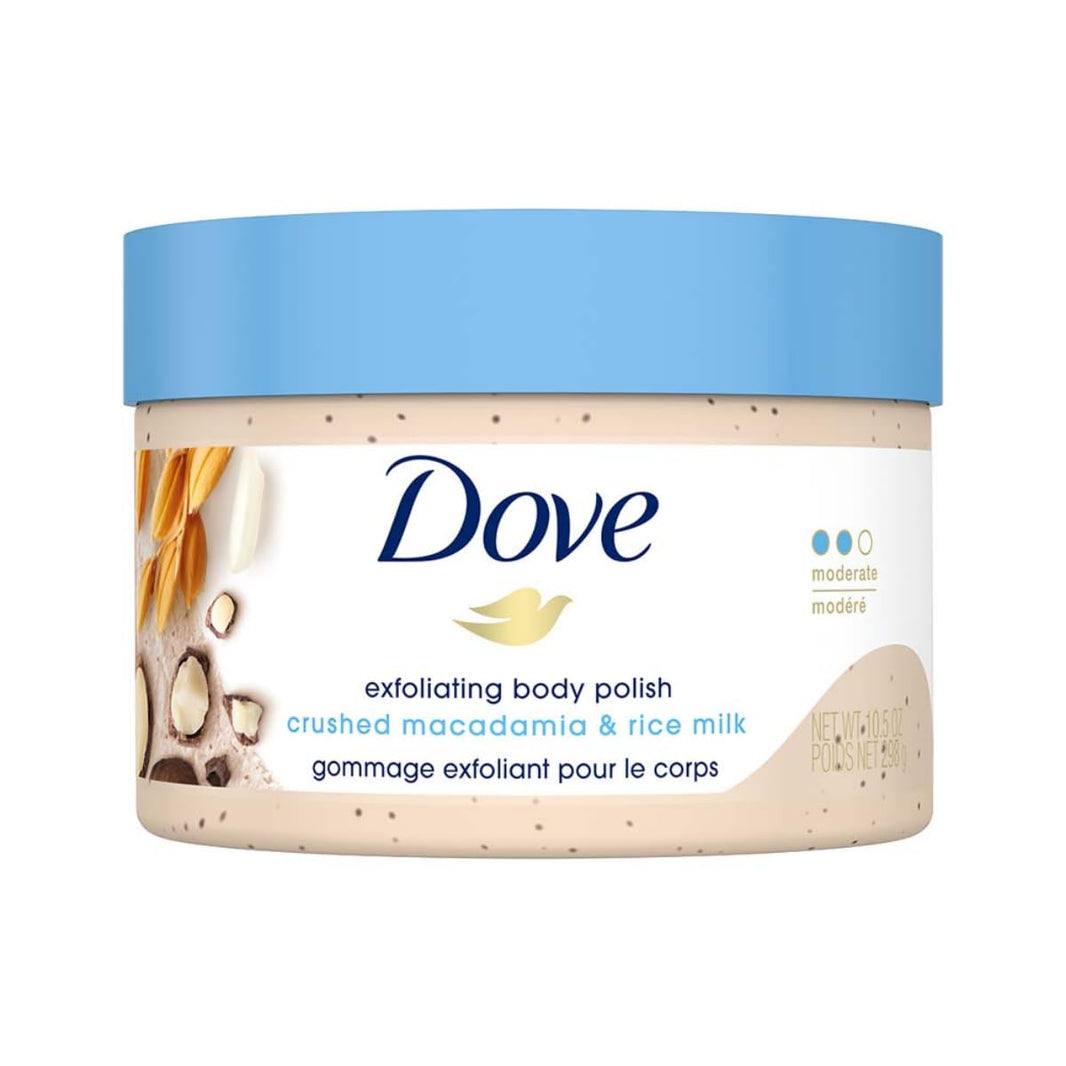 DOVE BODY POLISH CRUSHED MACADAMIA RICE MILK 298 GM - SuperMarcheStore