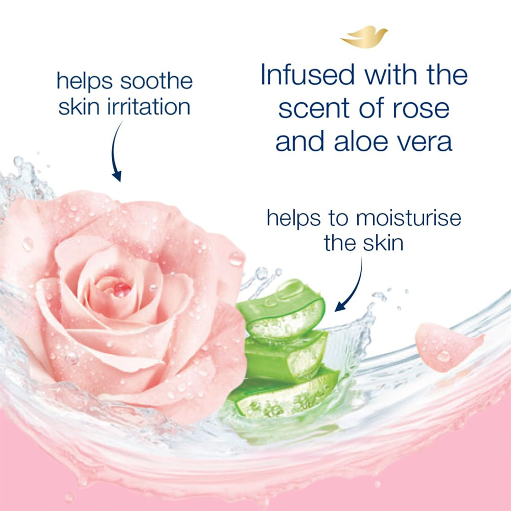 DOVE ROSE SOOTHING ROSE X ALOEVERA BODY WASH - SuperMarcheStore
