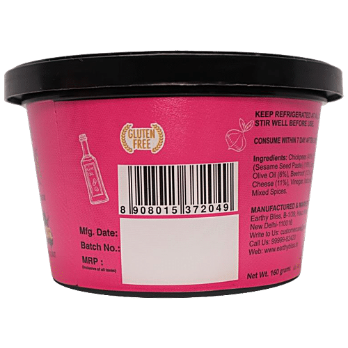 EARTHY BLISS BEETROOT RICOTTA HUMMUS 160 GM - SuperMarcheStore