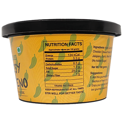 EARTHY BLISS CHEESY JALAPENO DIP 160 GM - SuperMarcheStore