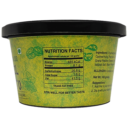 EARTHY BLISS DIP BASIL PESTO 160 GM - SuperMarcheStore