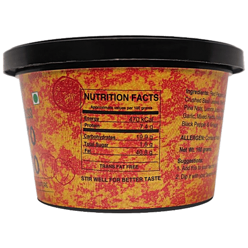 EARTHY BLISS DIP PESTO ROSSO 160 GM - SuperMarcheStore