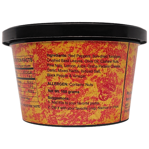 EARTHY BLISS DIP PESTO ROSSO 160 GM - SuperMarcheStore