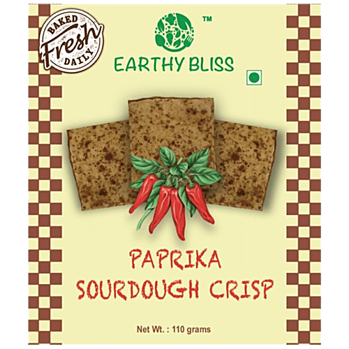 EARTHY BLISS PAPRIKA SOURDOUGH CRISP 110 GM - SuperMarcheStore