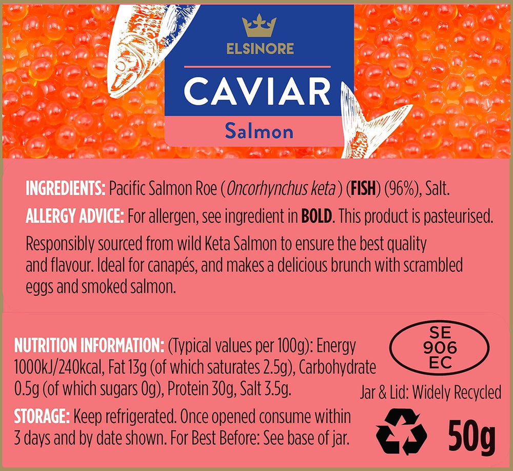 ELSINORE CAVIAR SALMON 50G - SuperMarcheStore