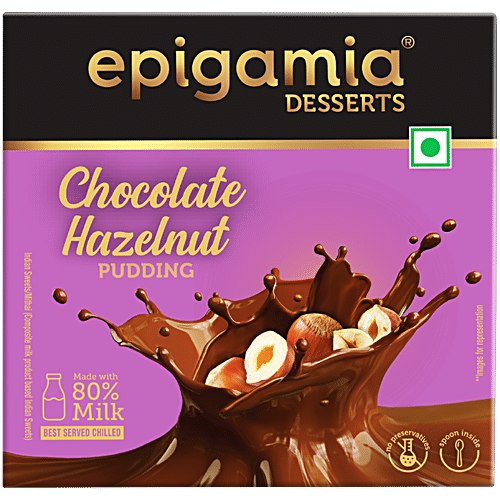 EPIGAMIA CHOCOLATE HAZLENUT PUDDING 70 GM - SuperMarcheStore