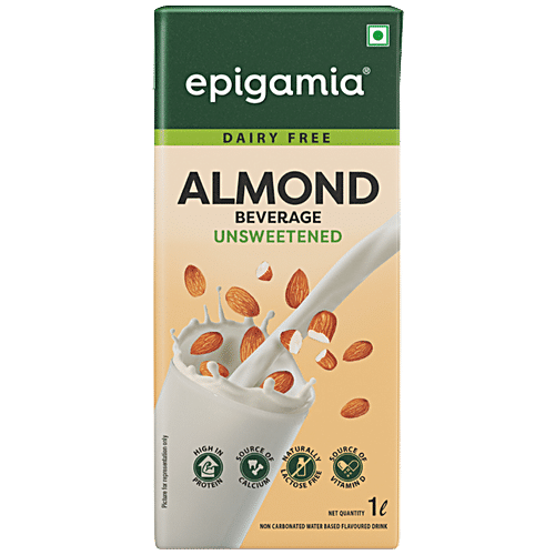 EPIGAMIA DAIRY FREE ALMOND MILK UNSWEETENED 1LT - SuperMarcheStore