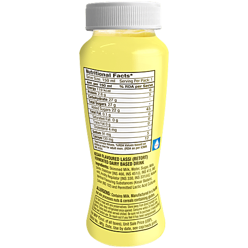 EPIGAMIA REFRESH KESAR LASSI 150 ML - SuperMarcheStore