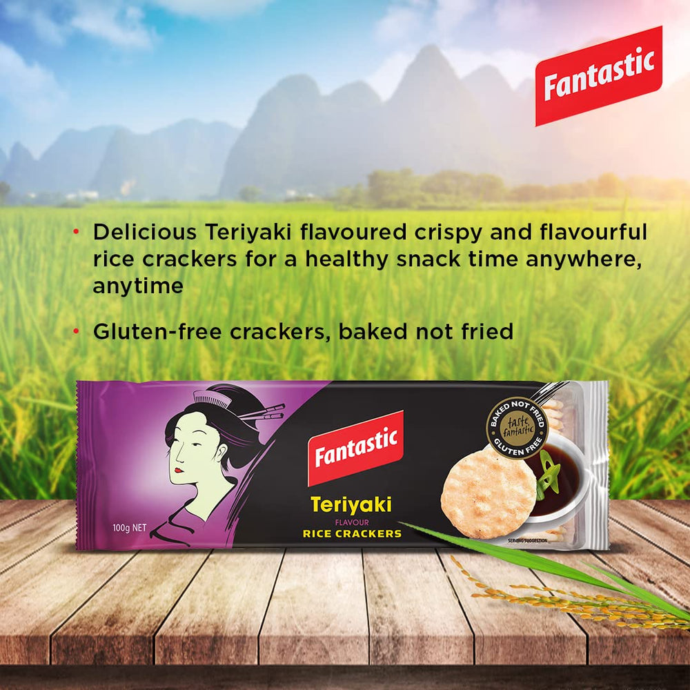 FANTASTIC TERIYANKI RICE CRACKER 100 GM - SuperMarcheStore