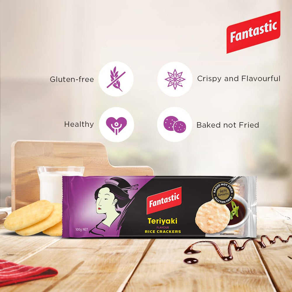 FANTASTIC TERIYANKI RICE CRACKER 100 GM - SuperMarcheStore