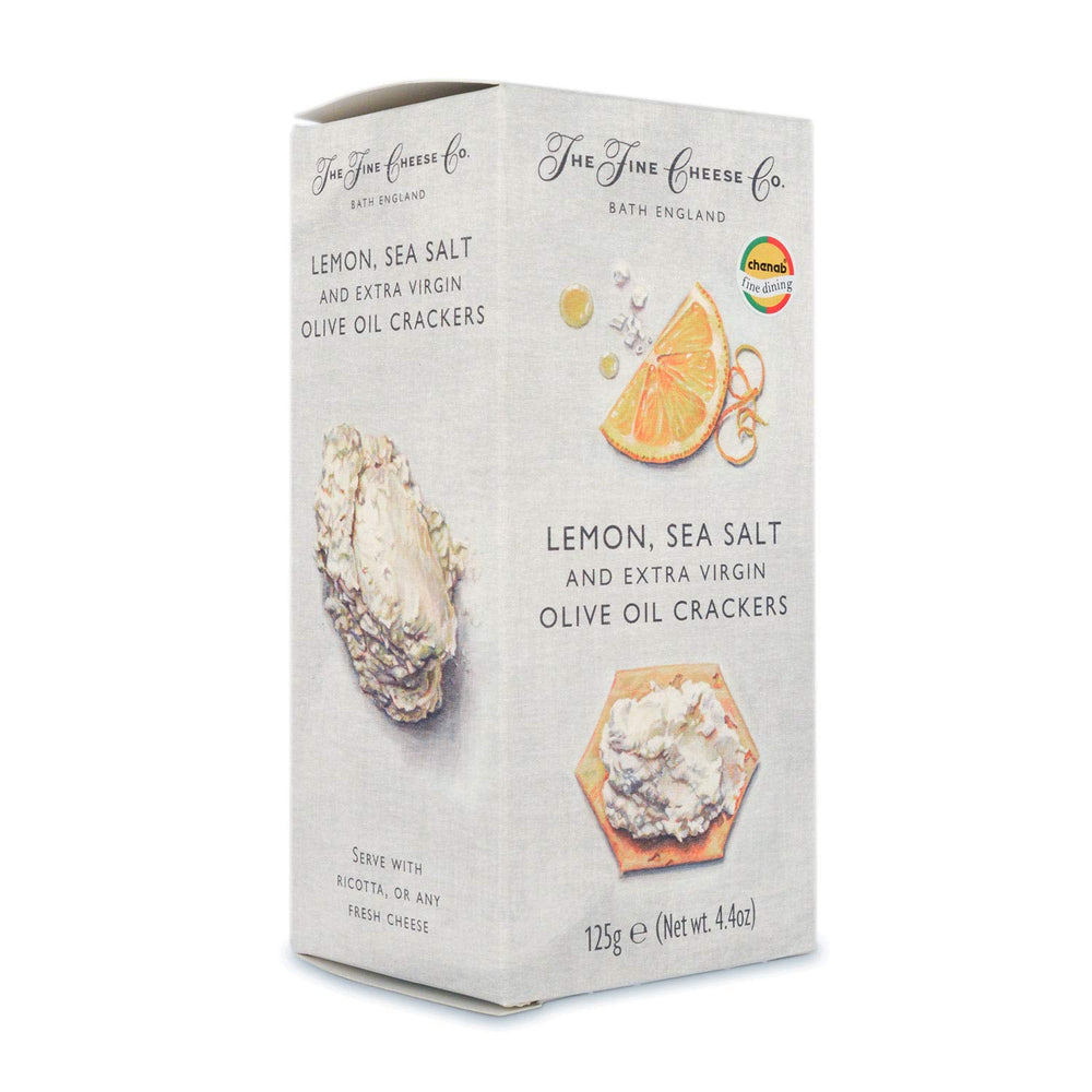 FC LEMON SEA SALT AND EXTRA VIRGIN OLIVE OIL CRACKERS 125 GM - SuperMarcheStore
