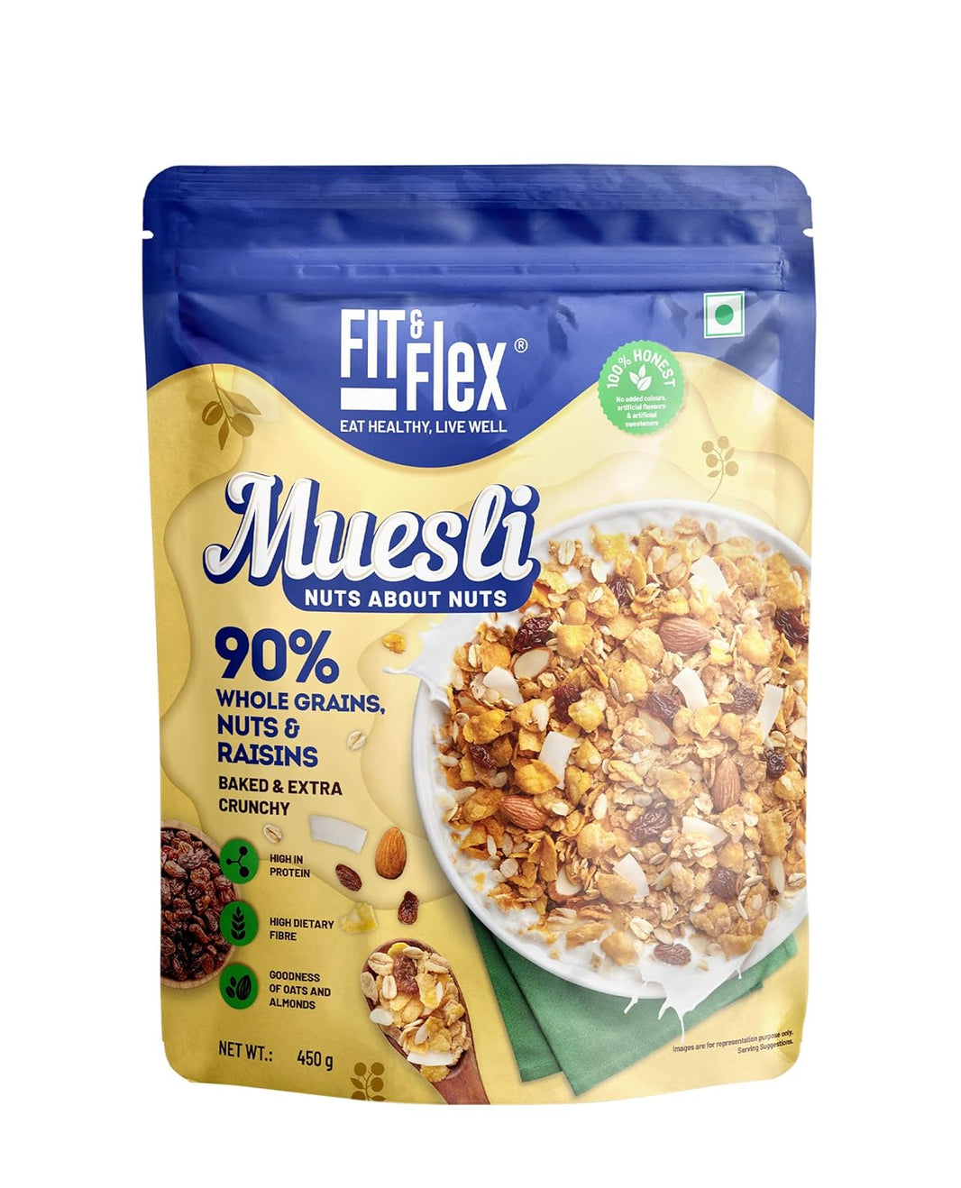 FIT AND FLEX MUESLI NUTS ABOUT NUTS - SuperMarcheStore