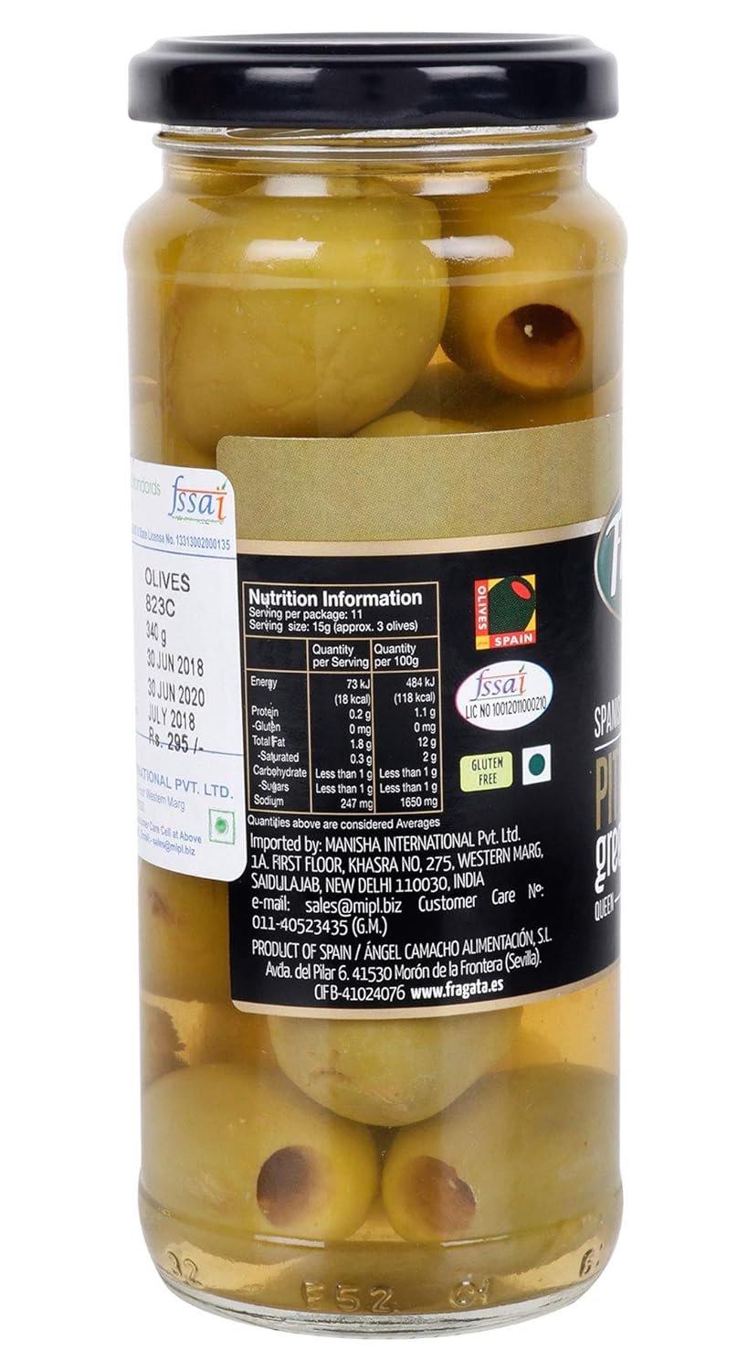 FRA PITTED QUEEN OLIVES 340G - SuperMarcheStore