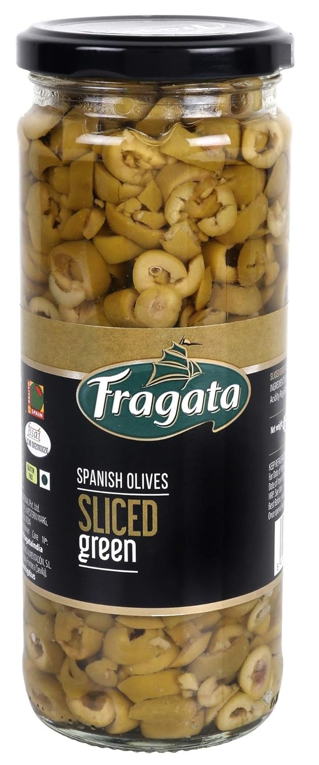 FRAGATA SLICED GREEN OLIVES 450G - SuperMarcheStore