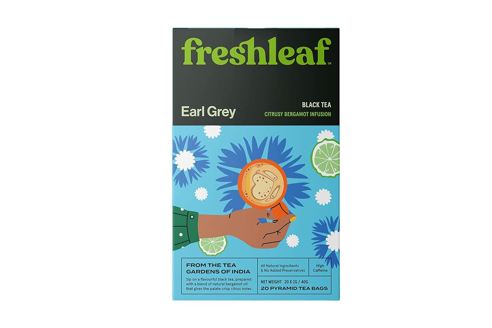 FRESH LEAF EARL GREY TEA BAGS 40 GM 20BAGS - SuperMarcheStore