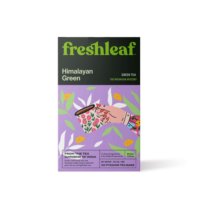 FRESH LEAF HIMALAYAN GREEN TEA 40 GM 20 BAGS - SuperMarcheStore