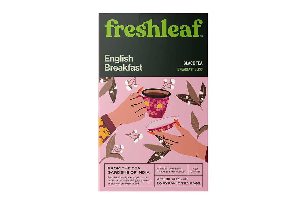FRESHLEAF ENGLISH BREAKFAST BLACK TEA 20 BAGS 40 GM - SuperMarcheStore