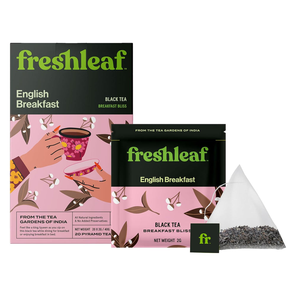 FRESHLEAF ENGLISH BREAKFAST BLACK TEA 20 BAGS 40 GM - SuperMarcheStore