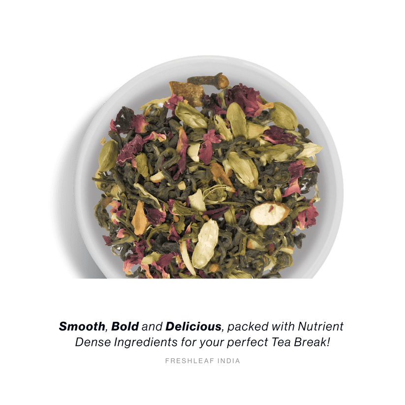 FRESHLEAF KASHMIRI KAHWA GREEN TEA 20 BAGS 40 GM - SuperMarcheStore