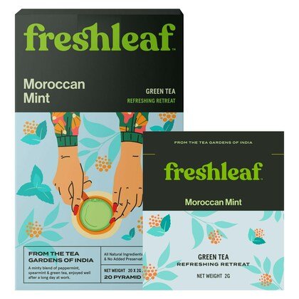 FRESHLEAF MOROCCAN MINT GRN TEA 40G - SuperMarcheStore