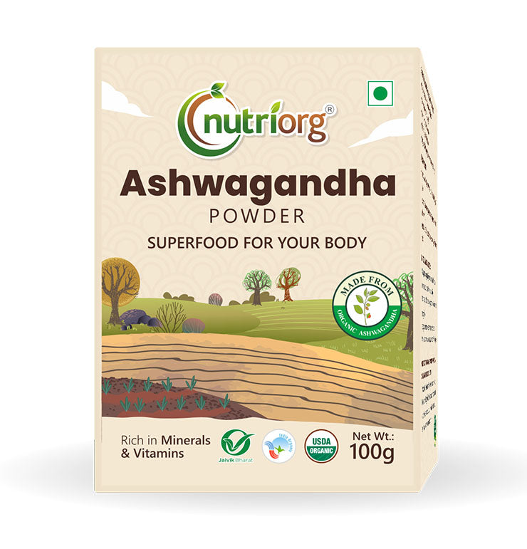 NUTRIORG ASHWAGANDHA POWDER 100G