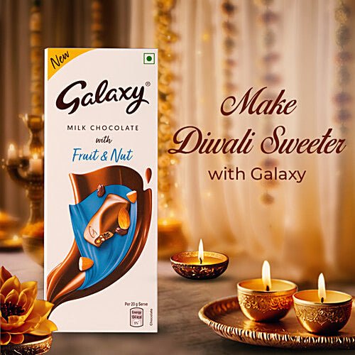 GALAXY MILK CHOC WITH FRUIT N NUT 52 GM - SuperMarcheStore