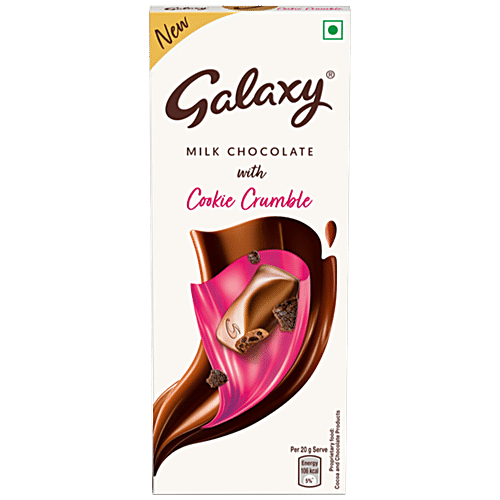 GALAXY MILK CHOCLATE WITH COOKIE CRUMBLE 50 GM - SuperMarcheStore