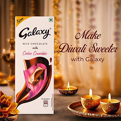 GALAXY MILK CHOCLATE WITH COOKIE CRUMBLE 50 GM - SuperMarcheStore