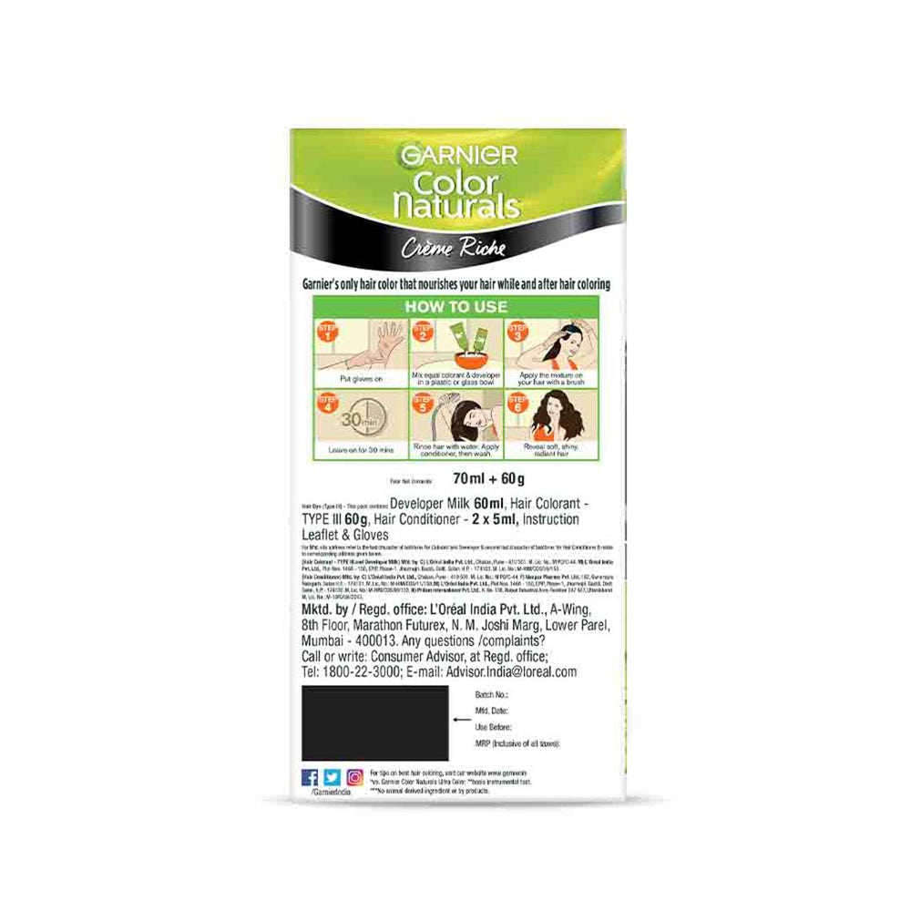GARNIER COLOR NATURAL BLACK 1 60G - SuperMarcheStore