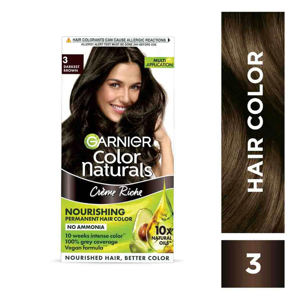 GARNIER COLOR NATURAL DAKEST BROWN 3 60G - SuperMarcheStore