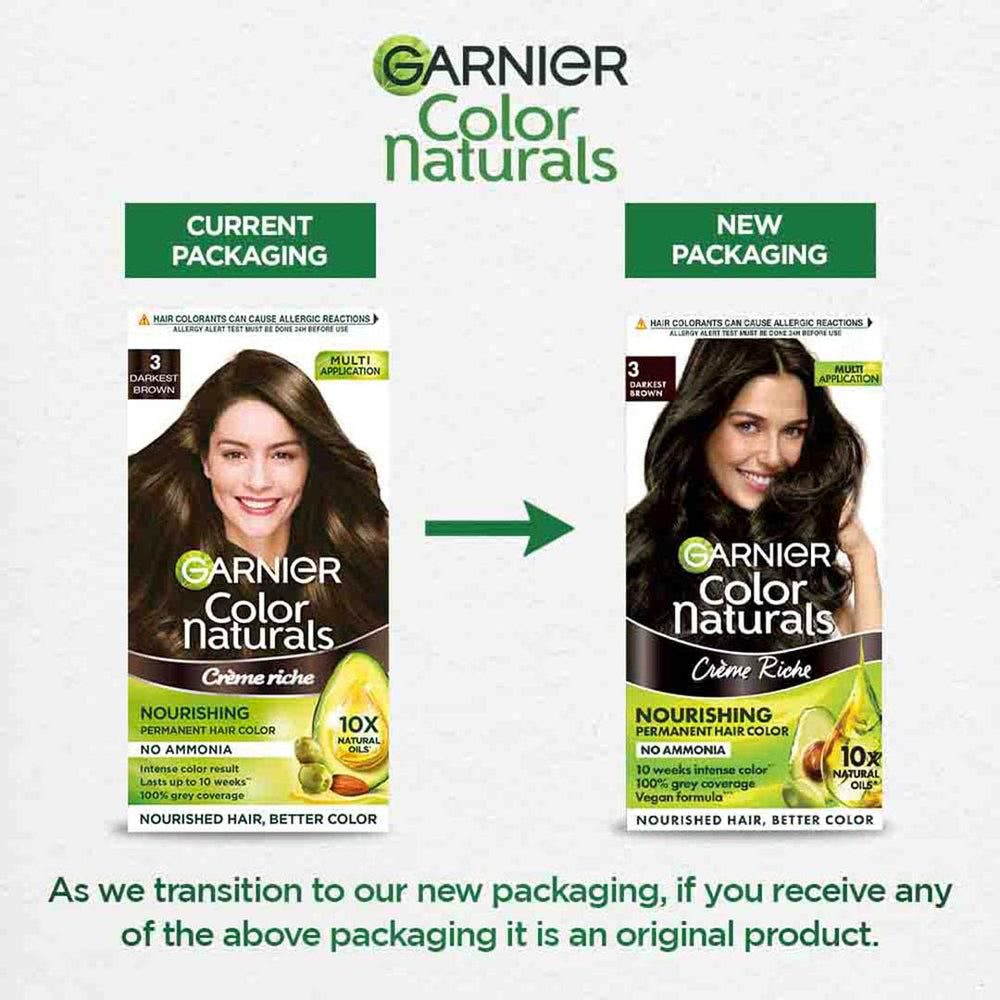 GARNIER COLOR NATURAL DAKEST BROWN 3 60G - SuperMarcheStore