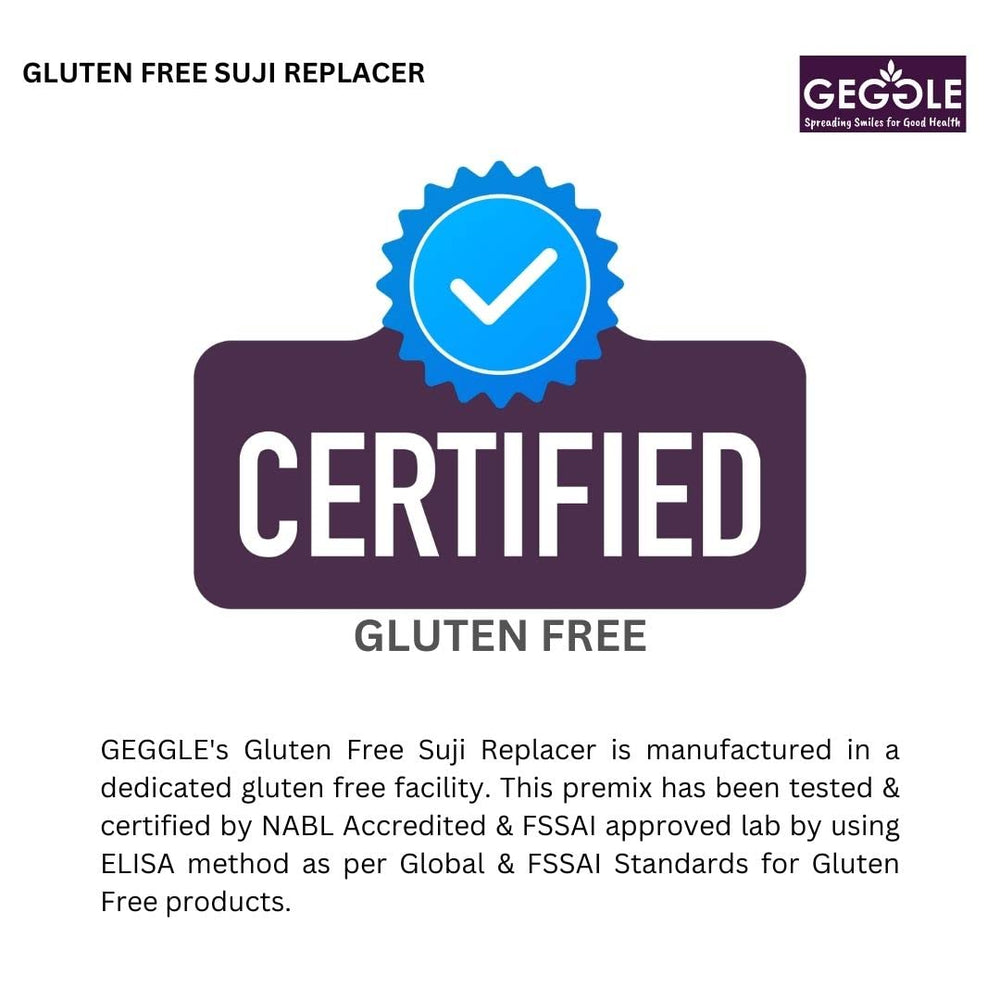 GEGGLE GLUTEN FREE SUJI REPLACER 500 GM - SuperMarcheStore