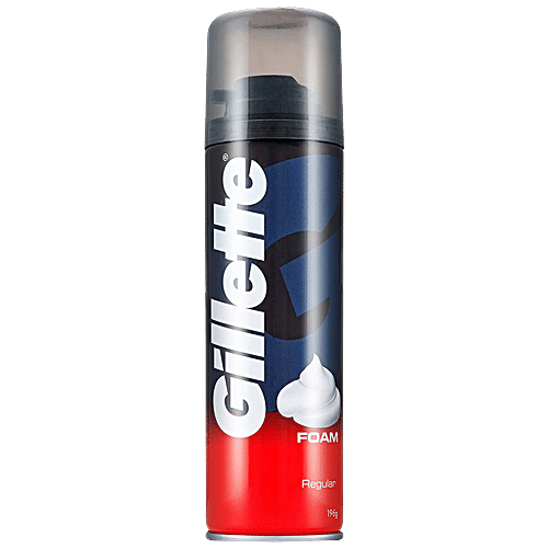 GILLETTE REGULAR SHAVING FOAM 196G - SuperMarcheStore