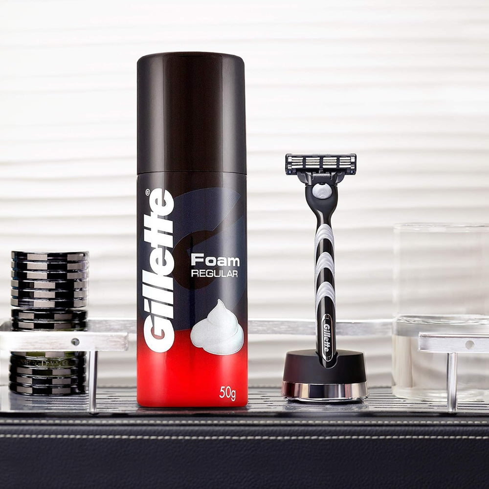 GILLETTE REGULAR SHAVING FOAM 50G - SuperMarcheStore