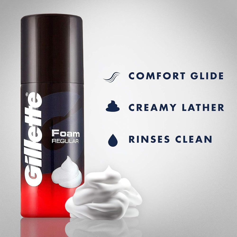 GILLETTE REGULAR SHAVING FOAM 50G - SuperMarcheStore