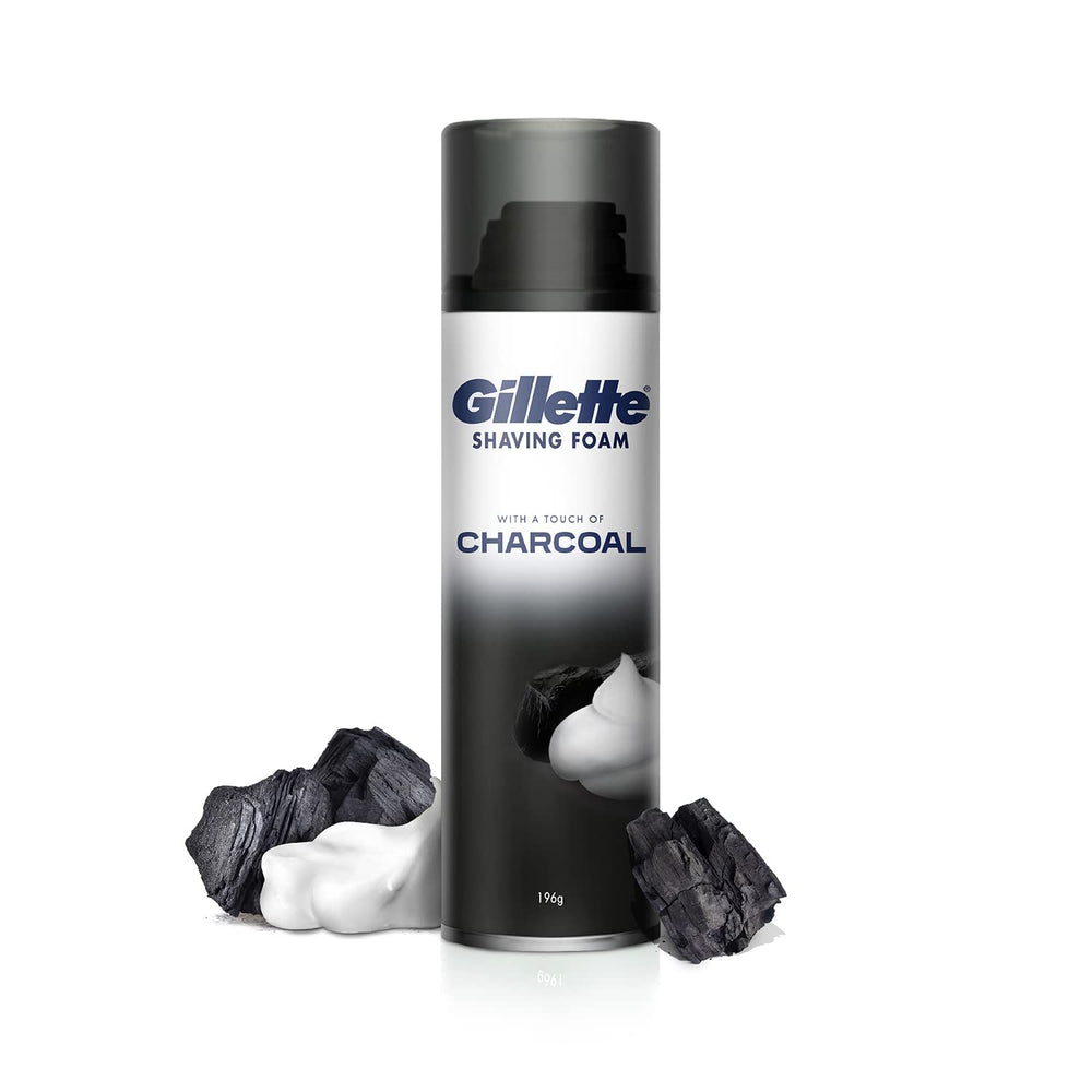 GILLETTE SHAVING FOAM CHARCOAL 196 GM - SuperMarcheStore