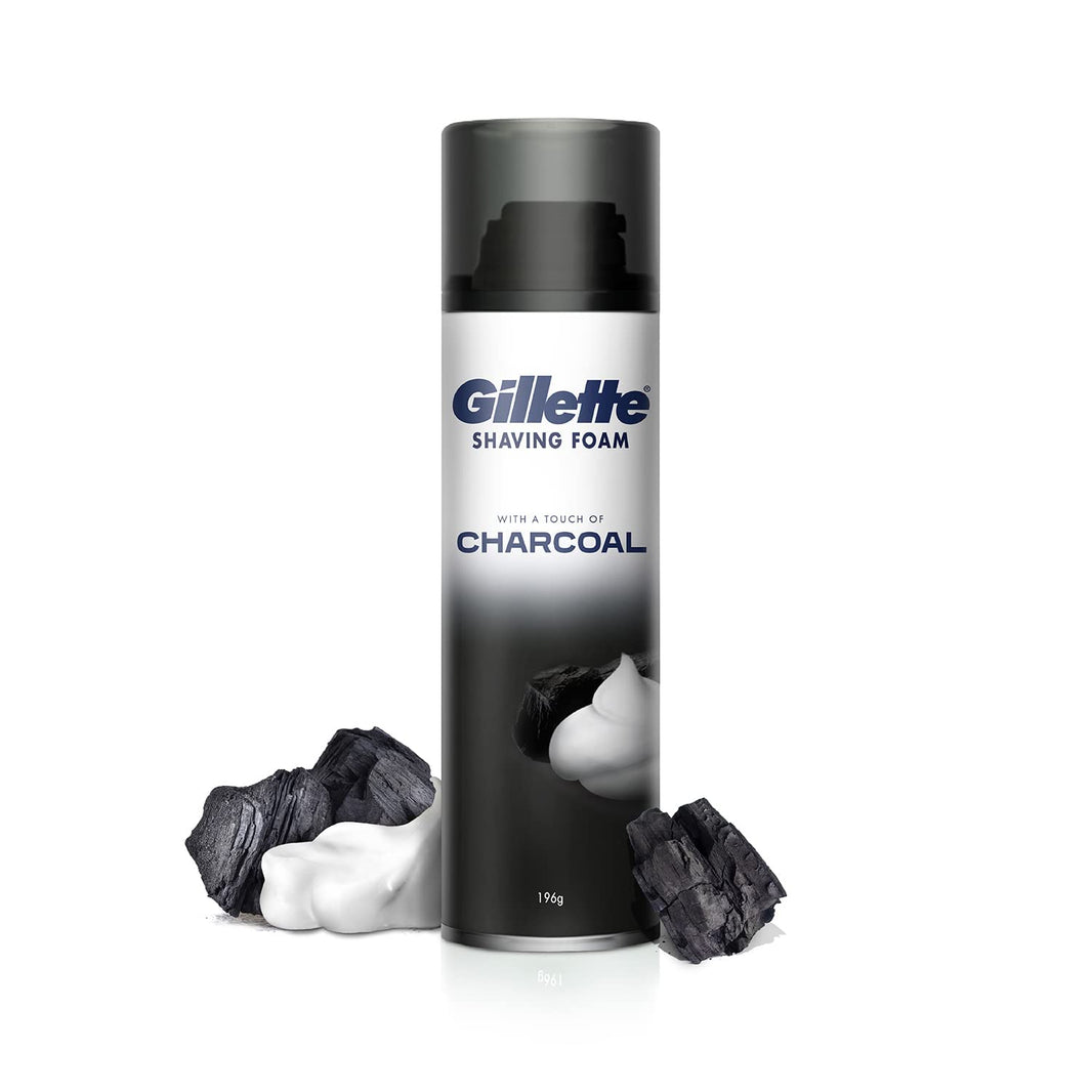 GILLETTE SHAVING FOAM CHARCOAL 196 GM - SuperMarcheStore