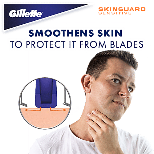GILLETTE SKINGUARD SENSTIVE RAZORS 1N - SuperMarcheStore